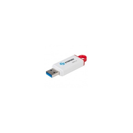 Memoria USB Steren MFD-032, 32GB, USB 3.2, Blanco/Rojo