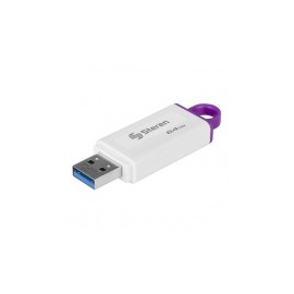 Memoria USB Steren MFD-064, 64GB, USB 3.2, Blanco/Violeta