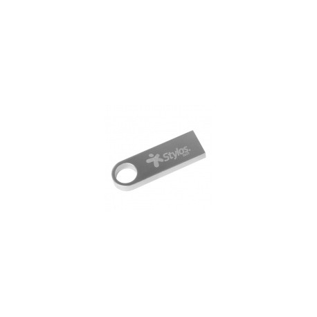 Memoria USB Stylos ST100, 64GB, USB 2.0, Plata
