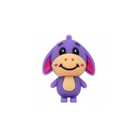 Memoria USB BRobotix 190432-4, 32GB, USB 2.0, Burro Morado