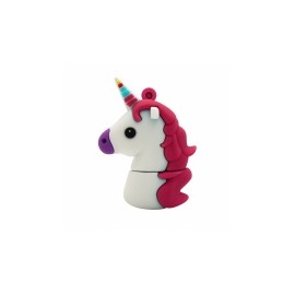Memoria USB BRobotix 190432-33, 32GB, USB 2.0, Unicornio Rosa