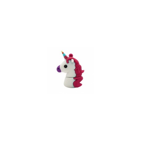 Memoria USB BRobotix 190432-33, 32GB, USB 2.0, Unicornio Rosa