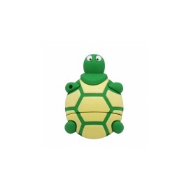 Memoria USB BRobotix 190432-27, 32GB, USB 2.0, Tortuga Verde