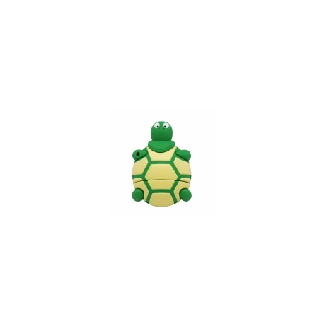 Memoria USB BRobotix 190432-27, 32GB, USB 2.0, Tortuga Verde