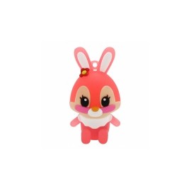 Memoria USB BRobotix 190432-9, 32GB, USB 2.0, Conejo Rosa