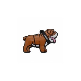 Memoria USB BRobotix 190432-3, 32GB, USB 2.0, Bulldog