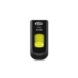 Memoria USB Team Group C141, 32GB, USB 2.0, Negro/Amarillo