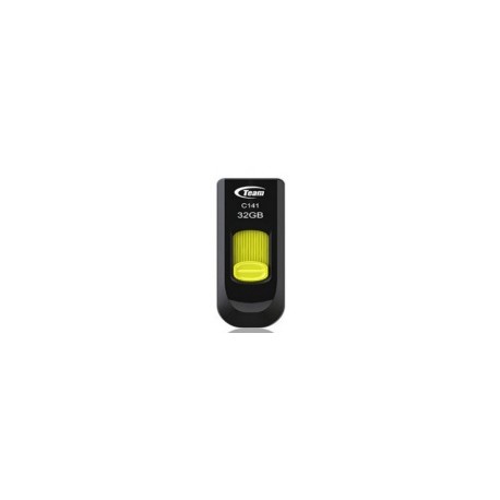 Memoria USB Team Group C141, 32GB, USB 2.0, Negro/Amarillo