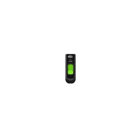 Memoria USB Team Group C141, 64GB, USB 2.0, Negro/Verde