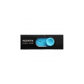 Memoria USB Adata UV220, 64GB, USB 2.0, Negro/Azul