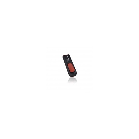 Memoria USB Adata C008, 16GB, USB 2.0, Negro/Rojo