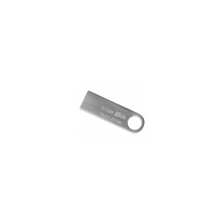 Memoria USB Stylos STMUSB2B, 16GB, USB 2.0, Plata