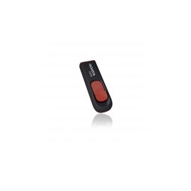 Memoria USB Adata C008, 8GB, USB 2.0, Negro/Rojo