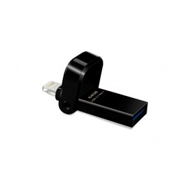 Memoria USB Adata AI920, 64GB, Lightning/ USB 3.0, Lectura 150MB/s, Escritura 50MB/s, Negro - para iPhone/iPad/iPod