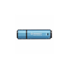 Memoria USB IronKey Vault Privacy 50, 64GB, USB A 3.2, Azul