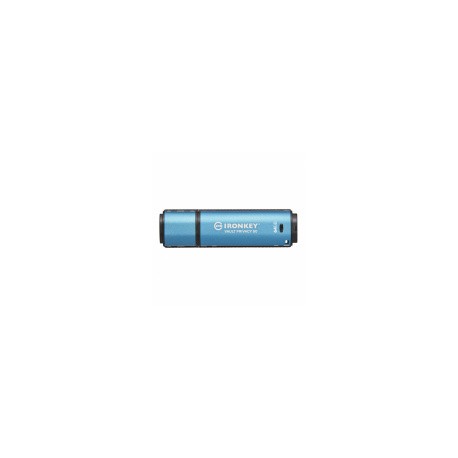 Memoria USB IronKey Vault Privacy 50, 64GB, USB A 3.2, Azul