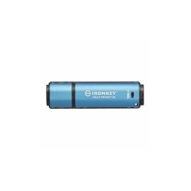Memoria USB IronKey Vault Privacy 50, 128GB, USB A 3.2, Azul