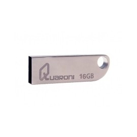 Memoria USB Quaroni QUF2-16G, 16GB, USB 2.0, Plata