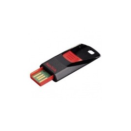 Memoria USB SanDisk Cruzer Edge CZ51, 8GB, USB 2.0, Negro/Rojo