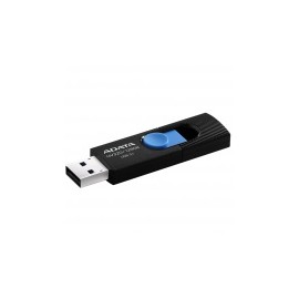 Memoria USB Adata UV320, 128GB, USB 3.1, Lectura máx 100MB/s, Negro/Azul