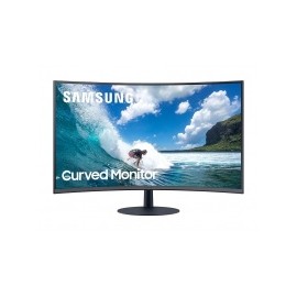 Monitor Curvo Samsung LC27T550FDLXZX LED 27", Full HD, Widescreen, 75Hz, HDMI, con Bocinas, Azul/Gris