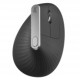 Mouse Ergonómico Logitech Óptico MX Vertical, RF Inalámbrico, Bluetooth, 4000DPI, Negro