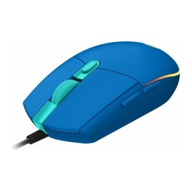 Mouse Gamer Logitech Óptico G203 LightSync, Alámbrico, USB, 8000DPI, Azul
