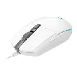 Mouse Gamer Logitech Óptico G203 LightSync, Alámbrico, USB, 8000DPI, Blanco