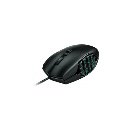Mouse Ergonómico Gamer Logitech G600 Láser, Alámbrico, USB, 8200DPI, Negro