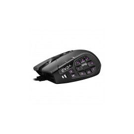 Mouse Gamer Ergonómico EVGA Óptico X15 MMO, Alámbrico, USB, 16000DPI, Negro ― ¡Compra y participa para ganar una Tarjeta de Vid