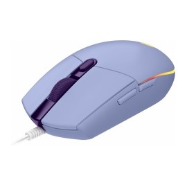 Mouse Gamer Logitech Óptico G203 LightSync, Alámbrico, USB, 8000DPI, Lila