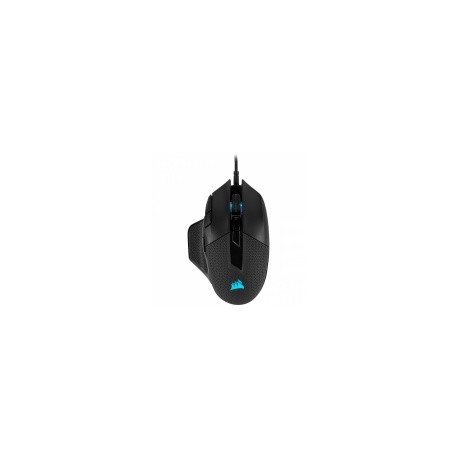 Mouse Gamer Ergonómico Corsair Óptico Nightsword RGB, Alámbrico, USB, 18.000DPI, Negro