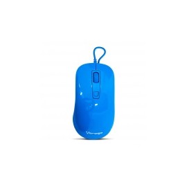 Mouse Ergonómico Vorago Óptico MO-102, Alámbrico, USB, 1600DPI, Azul