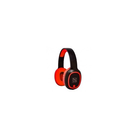 Necnon Audífonos con Micrófono NBH-04 Pro, Bluetooth, Inalámbrico, Rojo