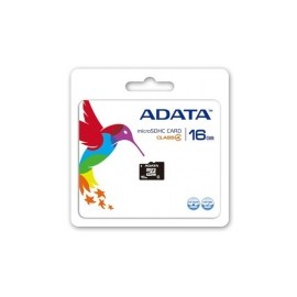 Memoria Flash Adata, 16GB microSDHC Clase 4, con Adaptador