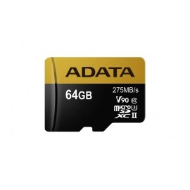 Memoria Flash Adata Premier ONE, 64GB MicroSDXC UHS-II Clase 10, con Adaptador