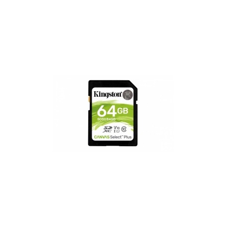 Memoria Flash Kingston Canvas Select Plus, 64GB SDXC UHS-I Clase 10