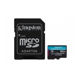 Memoria Flash Kingston Canvas Go! Plus, 64GB MicroSDXC UHS-I Clase 10, con Adaptador