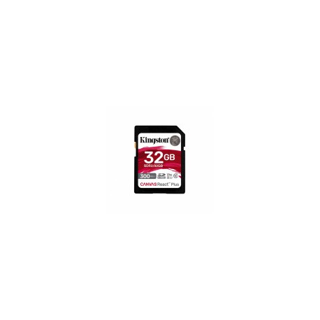 Memoria Flash Kingston Canvas React Plus, 32GB, SD UHS-II Clase 10