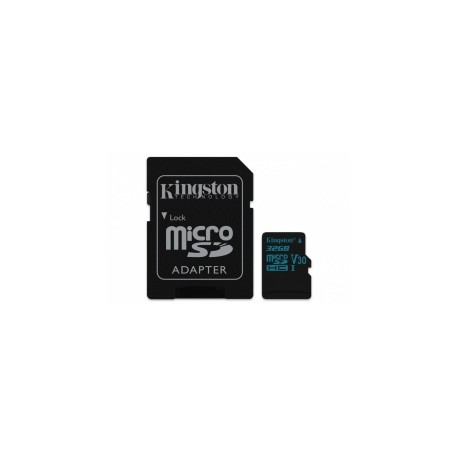 Memoria Flash Kingston Canvas Go!, 32GB MicroSDXC UHS-I Clase 10, con Adaptador