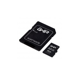 Memoria Flash Ghia, 32GB MicroSDHC, Clase 10, con Adaptador