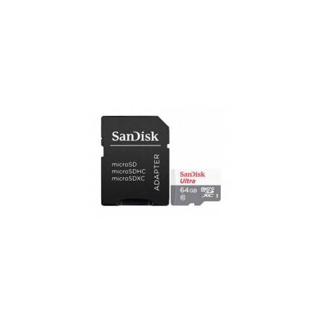 Memoria Flash SanDisk Ultra, 64GB MicroSDXC UHS-I Clase 10, con Adaptador