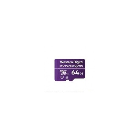 Memoria Flash Western Digital WD Purple SC QD101, 64GB MicroSDHC Clase 10