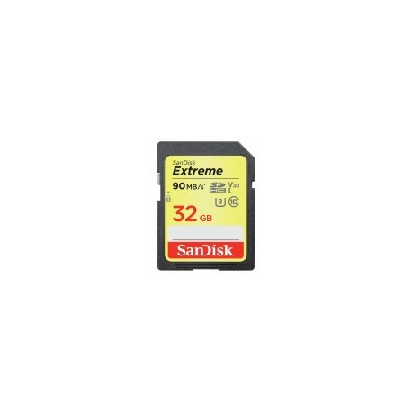 Memoria Flash SanDisk Extreme, 32GB SDHC UHS-I Clase 10