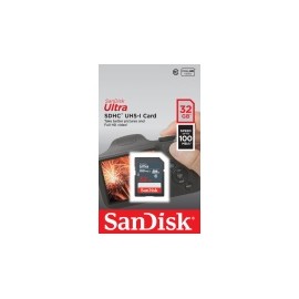 Memoria Flash SanDisk Ultra, 32GB SDHC UHS-I Clase 10