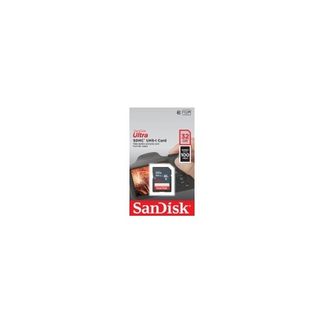 Memoria Flash SanDisk Ultra, 32GB SDHC UHS-I Clase 10