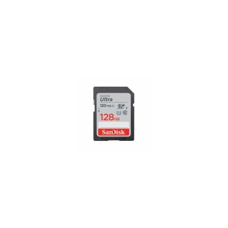 Memoria Flash SanDisk Ultra, 128GB SDHC UHS-I Clase 10