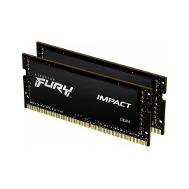 Kit Memoria RAM Kingston FURY Impact DDR4, 3200MHz, 16GB (2 x 8GB), Non-ECC, CL20, SO-DIMM, XMP