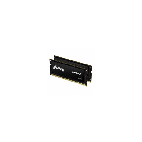 Kit Memoria RAM Kingston Fury Impact KF316LS9IBK2/16 Black DDR4, 1600MHz, 16GB (2 x 8GB), CL9, SO-DIMM