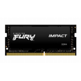 Kit Memoria RAM Kingston FURY Impact Black DDR4, 2666MHz, 32GB (2 x 16GB), Non-ECC, CL15, SO-DIMM, XMP